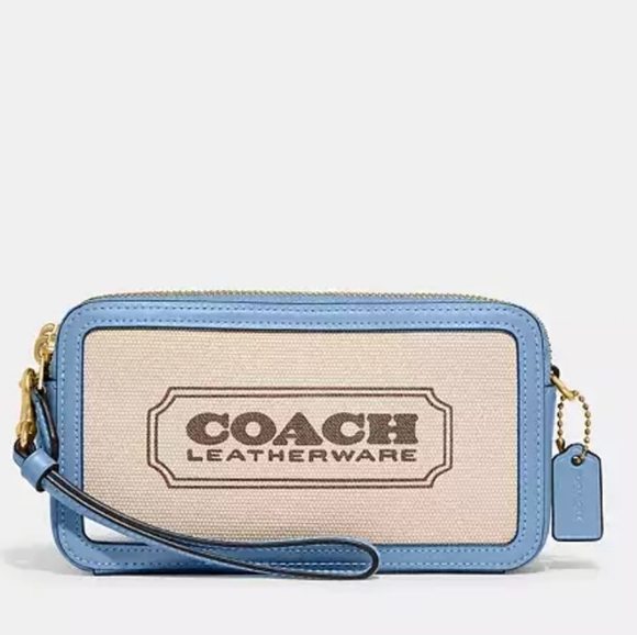 🔹️Rare🔹️🆕️ Coach Canvas Kira Crossbody Bag/ Wristlet NWT SOLD OUT!!! - Picture 1 of 11